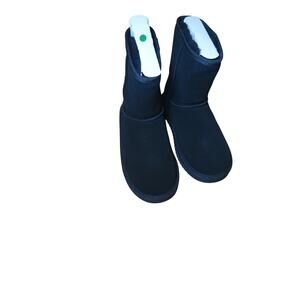 Koolaburra by UGG Black Suede Faux Fur Lined Boots